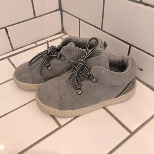 Carter’s Toddler Boy's Size 10 Casual Grey Lace up Suede Dress Shoes